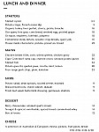 The Catbird Seat Bistro menu