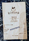 La Cresceria menu