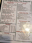 Original Italian Pizza menu