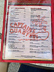 Captain's Quarters Inc menu