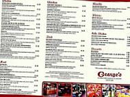 George's Lounge menu