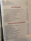 The Golden Dragon menu