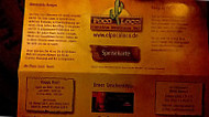 Poco Loco Cantina menu