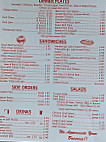 Pano's Cafe menu