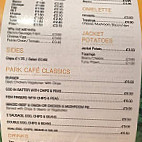 Park Cafe menu