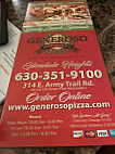 Generoso Pizzeria menu