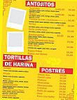 Taco Chino menu