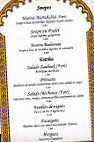 Restaurant Le Baraka menu