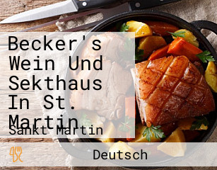 Becker's Wein Und Sekthaus In St. Martin