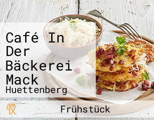 Café In Der Bäckerei Mack