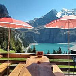 Panorama Zur Sennhuette Am Oeschinensee