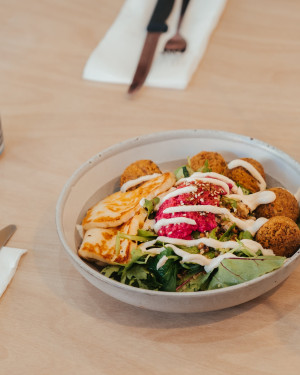 Falafel And Halloumi Bowl