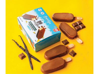 Sweet Cream Vanilje Mælk Chokolade Coated Ice Cream Bars Multipack 4 X 55Ml