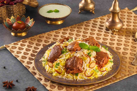 Dum Gosht Mutton Biryani Boneless Serves 1]