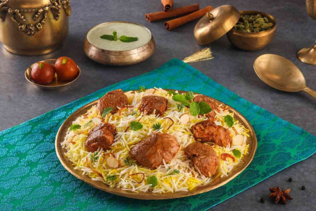 Dum Gosht Mutton Biryani Boneless Serves 2]