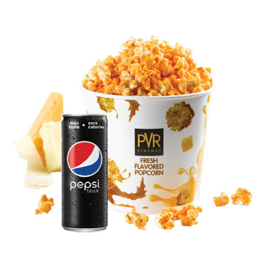 Popcorn Ost Stor Pepsi Sort Dåse