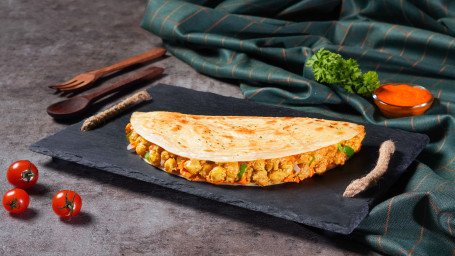 Chatpate Chole Quesadilla