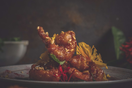 Pan Fried Chilli Garlic Prawns