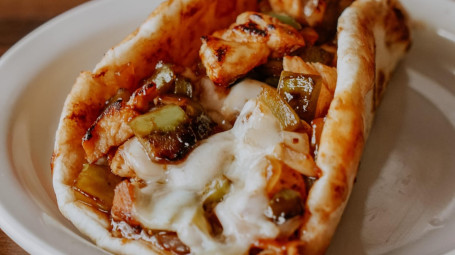 Cheesy Bbq Chicken Gyro