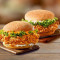 Blandet Chicken Zinger Burger Doubles