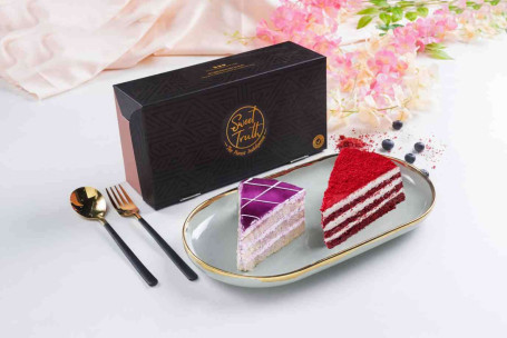 Blueberry Pastry Red Velvet Pastry Combo (Kasse Med 2)