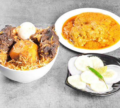 Special Mutton Biryani With Chicken Chap