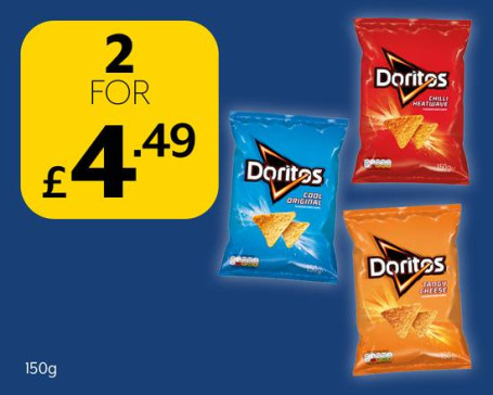 Alle 2 Doritos-Poser Til £4,49