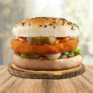 Krunchy Peri Peri Paneer Burger