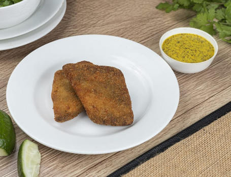 Bengali Fish Cutlet With Kasundi (2 Pcs)