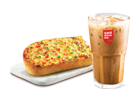 Iced Filter Coffee N Chili Cheese Toast