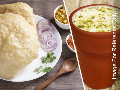 Chola Bhatura (2Pcs) Sweet Lassi