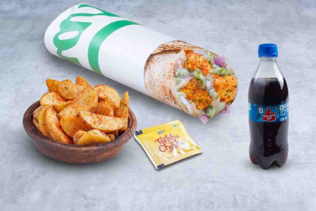 (Server 1) Super Saver Paneer Tikka Wrap Meal Thums Up