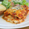 Veg Lasagne With Garlic Bread