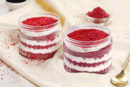 Red Velvet Cake Jar Combo (Pakke Med 2) (Stor)