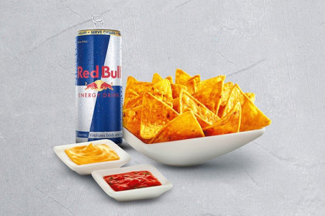 Redbull (330 Ml) Og Nachos (180 Gms) Combo