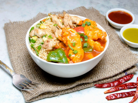 Chicken Fried Rice Red Hot Chicken Bowl Combo