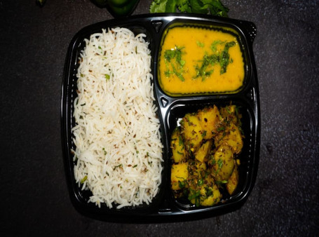 Jeera Aloo And Yellow Dal Combo