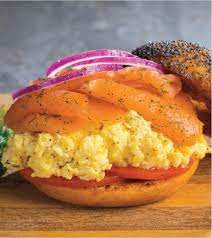 Smoked Salmon Bagels With Herbed Scrambled Eggs