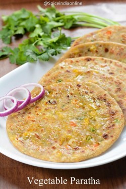 Blandede Paratha