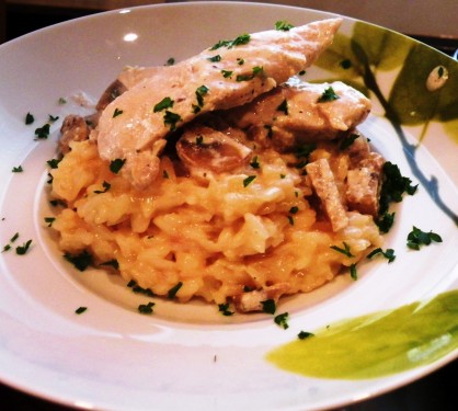 Risotto Con Pollo E Funghi