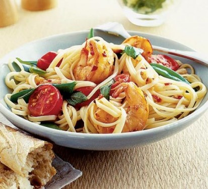 Non-Gluten King Prawn Pasta