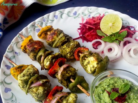 Pudina Paneer Tikka