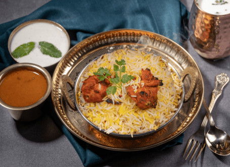 Lucknowi Chicken Biryani [Udbenet]