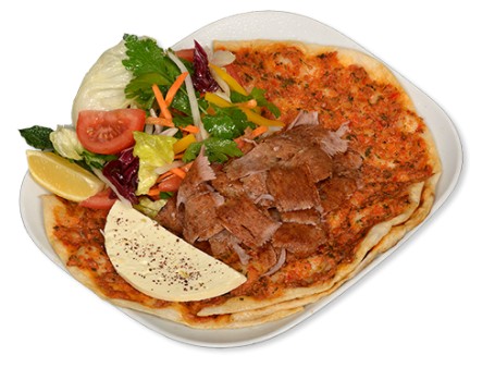 Lahmacun Salat Og Sauce