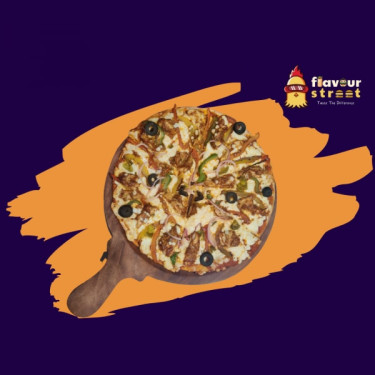 Cheesy Peasy Bbq Paneer Pizza