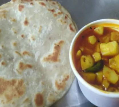 Plain Paratha (3 Pcs) With Sabji (3 Pcs)