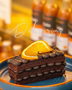 Orange Chocolate Dense Slice