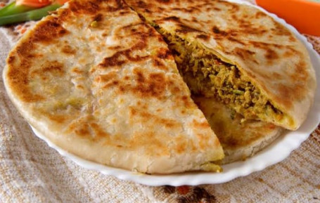 Chicken Keema Stuffed Ghee Wala Paratha.