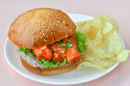 Paneer Manchurian Burger