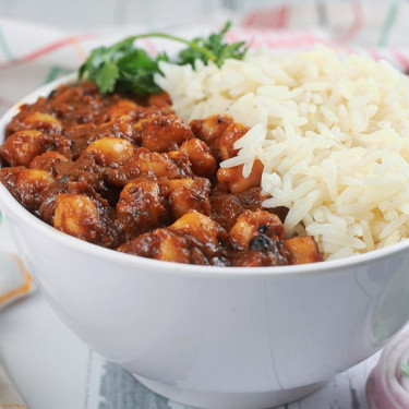 Pindi Chole With Rice Bowl